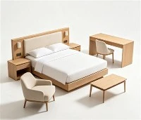 Meubelset voor hotelgastenkamer